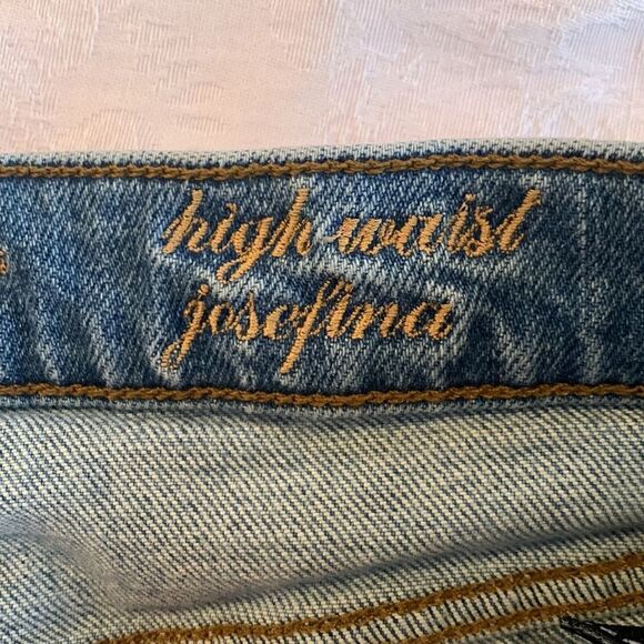 7 for all Mankind Josefina Two-toned High Waisted Jeans Size 25 - Picture 6 of 16